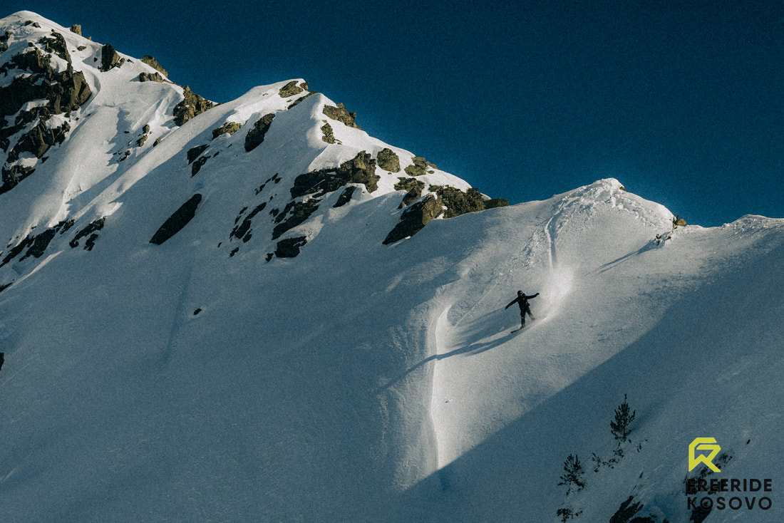 Steeper rocky terrain in Bjeshka e Junikut